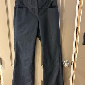 Express Editor Navy Wide-Leg Pants 2 Short